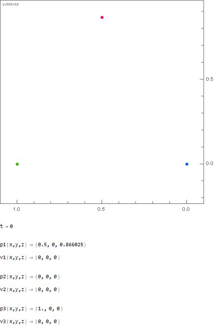 1000kg vs 666 kg vs 500 kg, initial distance: 1 meter